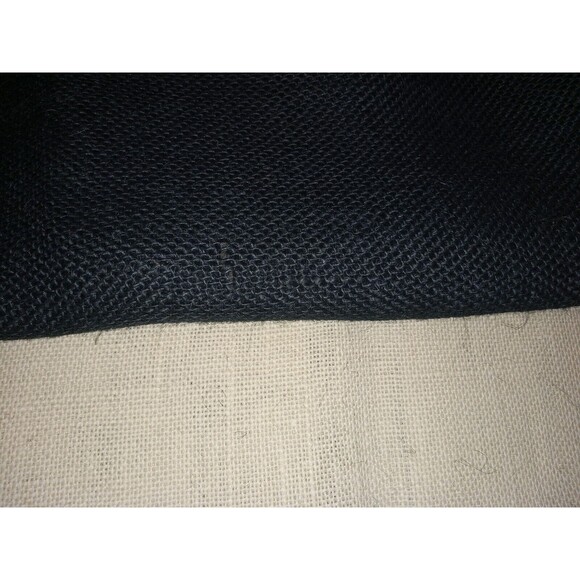 5 Yards Burlap Jute Khaki & Black Fabric Burlap Sewing Crafts - Picture 1 of 7